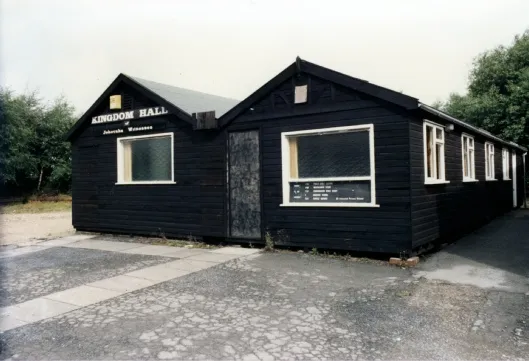 The previous Kingdom Hall at Langley Mill, photographed in 1984,