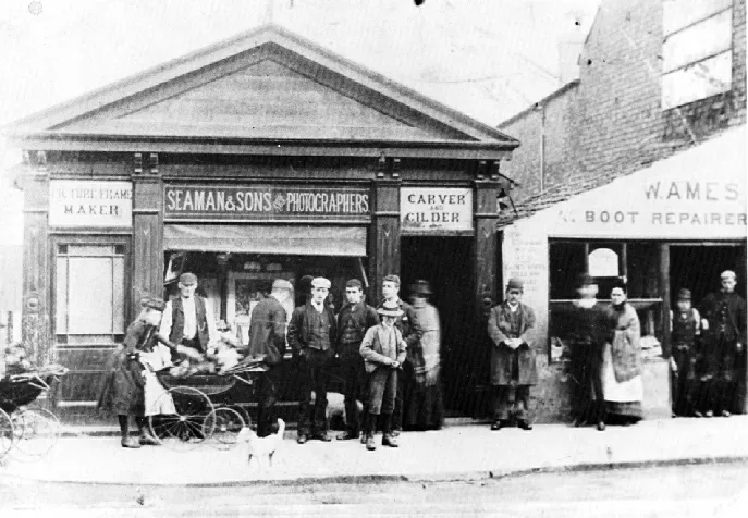 Seaman’s Ilkeston shop, c.1895.