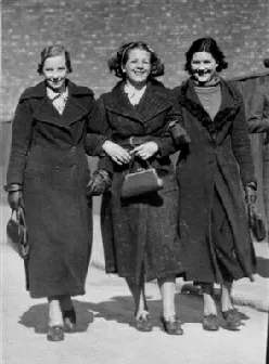 A late 1930s shot of Aristoc factory girls. In the middle is Josie Sumner, of Mill Road, Marlpool, flanked by Betty Baker on the left and (we think) Clara Nichols on the right.