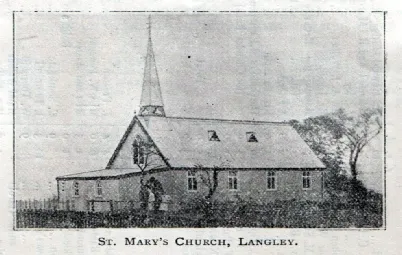Langley St Mary’s, 1908