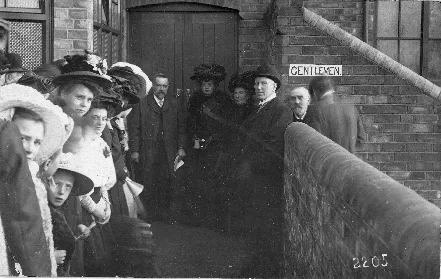 Official opening of the Sunday School, 10 November 1909