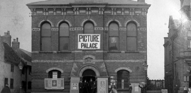 Heanor Town Hall when used as Buxton's Picture Palace.
