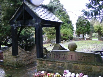 The Howitt Lychgate, 2009, using beams taken from
The Dene in 1935.